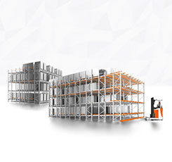Vaudagna Carrelli - Scaffali per magazzini: push back e flow through